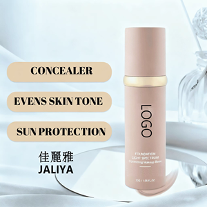 كريم أساس سائل وكونسيلر مع شعار العلامة التجارية، للتحكم في الزيوت وتقليل المسام، مقاوم للماء، طويل الأمد، خالٍ من البودرة، 30 مل - Product Image 2