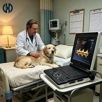 Ecógrafo Doppler Color Veterinario Portátil con Batería Integrada de Gran Capacidad, Máquina de Ultrasonido Veterinario para Hospital de Animales