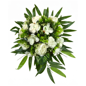 Ramo de Flores Artificiales Blancas, Guirnaldas Decorativas y Arreglos Florales para Decoración de Paredes en el Hogar, Bodas y Eventos - Product Image 4