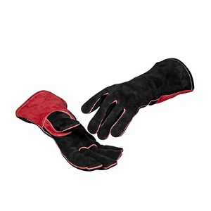 Gants de soudure en cuir de vachette pleine fleur, nouvelle conception personnalisée, renforcés, robustes, protection industrielle, protection des mains, lutte contre les incendies, CE - Product Image 1