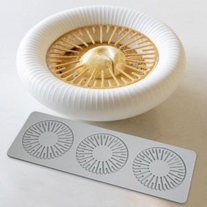 Großhandel 3D Ring Blatt Blume Silikon Fondant Formen Zucker Craft Wachs Gummi Paste Cupcakes Riegel für die Harz herstellung Blattformen - Product Image 6