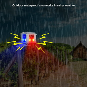 911U Новая индукционная сигнализация 360 градусов с 4 каналами, громким звуком и световым оповещением, отпугиватель животных, солнечная сигнализация - Product Image 2