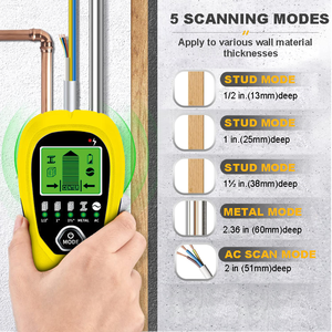 2025 EOUTIL TH580 5-in-1 디지털 벽 스캐너 산업용 금속 탐지기 목재 스터드 탐지기 전선 빔 및 파이프 탐지기 - Product Image 3