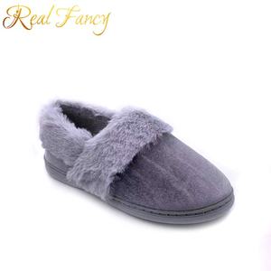 Velluto Superiore Faux Fur Fluffy Inverno Caldo Slip On Scarpe Da Casa Pantofole Al Coperto per Le Donne Signore - Product Image 4
