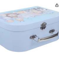 Carton d'emballage de produits mignons haut de gamme pour bébés à impression numérique Boîte cadeau de valise en papier personnalisée au design personnalisé pour enfants
