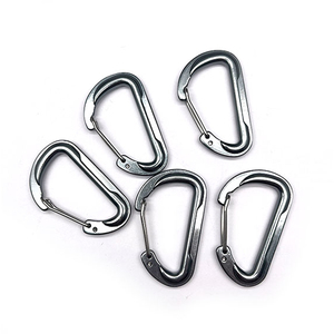 Clips <span class=keywords><strong>en</strong></span> forma de <span class=keywords><strong>D</strong></span> con gancho de seguridad giratorio para actividades al aire libre Mosquetón de bloqueo de aluminio mosquetones de escalada de 5kn - Product Image 3