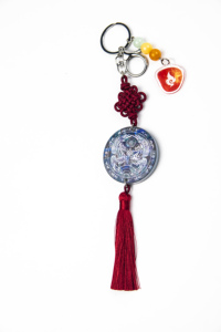 Móc khóa tự vệ bằng acrylic tích hợp bình xịt hơi cay và súng điện, họa tiết anime hình trái tim bằng nhựa - dùng để bảo vệ cá nhân - Product Image 6