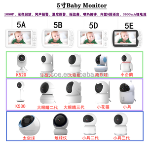 <span class=keywords><strong>Babyphone</strong></span> vidéo sans fil, bluetooth, longue portée, autonomie de la batterie, écran cristal, transparent, Zoom numérique, caméra 5.5 pouces - Product Image 5