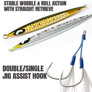 เหยื่อจิ๊กโลหะเรืองแสง OEM ใหม่ น้ำหนัก 100 กรัม 150 กรัม 200 กรัม 250 กรัม 300 กรัม จมเร็ว สำหรับตกปลาทะเล - Product Image 4