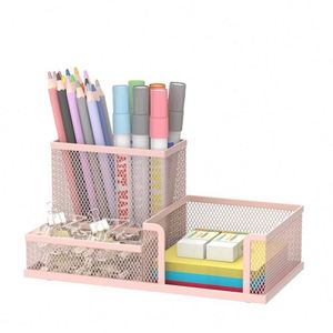 Pen Holder Desk Organizer, <b>Office</b> <b>Supplies</b> Pencil Holder with 3 Compartments, Desk Accessories and Workspace Organizers - Product Image 3