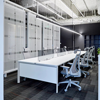 Diverses formes de bureau ergonomique en acier pour poste de travail industriel avec cloisons tiroirs éclairage pour usage domestique ou professionnel