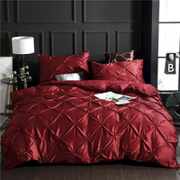 Offre Spéciale Luxe Satin Soie Housses de Couette et Parures de Lit 3 Pièces Textile de Maison Ensemble de Literie Personnalisé Qualité Supérieure