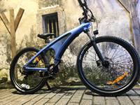 Vélo électrique tout-terrain 27 pouces, moteur DC sans balais haute vitesse, 3 modes de conduite : mode pédalage et mode pédalage électrique pur, commande par poignée tournante