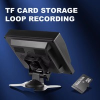 Moniteur AHD 7 pouces à 4 canaux avec écran partagé, vision nocturne, caméra de recul étanche IP68, système d'enregistrement LCD TFT IPS pour camions