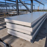 Panel Sandwich Atap/Dinding Busa EPS Logam Modern 50mm Tahan Air & Api Ramah Lingkungan untuk Rangka Baja Gudang