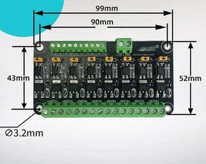 Module MOS 8 canaux SCM PLC amplifiant le tube de commande à effet de champ, isolation optocoupleur, contrôle PWM, interrupteur de bande lumineuse - Product Image 2
