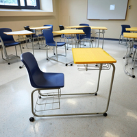 Ensemble de chaises de bureau modernes et simples, une pièce, une table de formation intelligente pour l'école et l'établissement