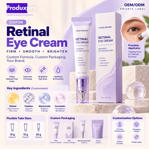 Crema Contorno de Ojos Personalizada OEM de Marca Privada Antienvejecimiento con Niacinamida y Péptidos, Iluminadora y Reafirmante, 30ml, Cuidado Facial y Ocular - Product Image 1