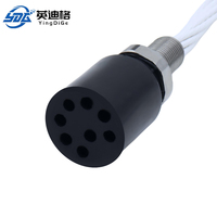 Conector Subacuático de Alta Corriente para Aguas Profundas, 21 Pines, Macho y Hembra, Estándar IP68, 100-1500V, Latón con Baño de Oro, 5-50A
