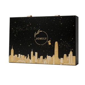 Boîte cadeau rigide en forme de livre avec logo personnalisé, estampage à chaud, poignée et fermeture magnétique, emballage en papier pour cadeaux d'affaires, souvenirs, OEM - Product Image 1