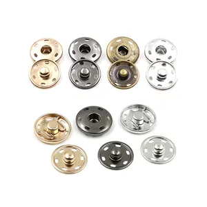 Button Snap Good Price Hidden Snap Button Metal Sewing Snaps Button Sew On Snap Button Accessories Brass Customized Plating Round Acceptable