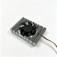 Dissipateur thermique tout en aluminium avec ventilateur 75x54x13mm 12V 45W 4000RPM 4 broches avec contrôle de vitesse pour le refroidissement des puces de cartes industrielles embarquées
