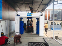Machine de lavage de voitures professionnelle à conception améliorée avec système de contrôle PLC à distance et sécheur d'air pour station de lavage automobile