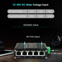 E-link LNK-IMC005-2.5GP Switch Industrial PoE+ de 30W, 5 Puertos 2.5G Uplink, Tipo Riel, No Administrado, Redes 10/100/1000/2500BASE-T