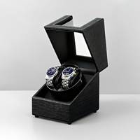 Remontoir de montre automatique à double position en cuir de qualité supérieure-Moteur silencieux, conception anti-poussière pour les montres de luxe