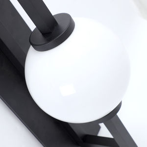 Водонепроницаемый Опаловый стеклянный наружный настенный светильник с яркой лампой для сада, балконных коридоров, алюминиевая основа - Product Image 5