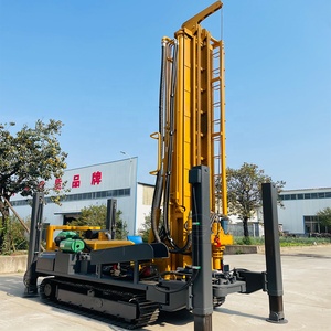 Plataforma de Perforación de Pozos de Agua Hidráulica Montada sobre Orugas de 500 m, con Motor Diésel, Caja de Cambios y Bomba, Modelo UY500 - Product Image 1