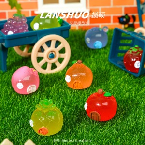 Figuras de Resina de Frutas, Adornos DIY con Forma de Piña, Llaveros, Fundas para Teléfonos, Accesorios de Juego de Imitación, Decoración del Hogar - Product Image 1