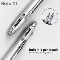 Stylo professionnel 5-en-1 Nail Art pour la peinture dessin sculpture strass et pierre précieuse cristal métal brosse outil