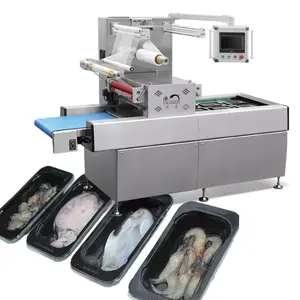 meat vacuum skin packaging machine fish automatic vacuum skin pack machine VSP food tray sealing machines