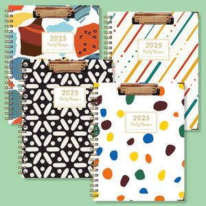 Cuaderno Espiral A4 de Alta Calidad 2025, Carpeta Metálica, Agenda Diaria Bonita, Papelería, Calendario Mensual, Logotipo Personalizado - Product Image 4