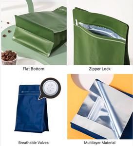 Özel Logo <span class=keywords><strong>Premium</strong></span> 10oz 15oz PE kahve fermuarlı çantalar dik duran poşetler kahve çekirdekleri için düşük adedi şeker ve <span class=keywords><strong>Pet</strong></span> gıda için - Product Image 4