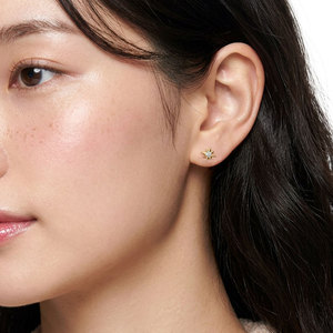 Pendiente Individual de Oro Amarillo de 14K con Diamante Natural, Diseño de Estrella, de Proveedor de Hong Kong, Joyería Fina para Regalo de Mujer, Venta Caliente - Product Image 5