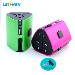 SP-128 Merek Leishen Universal Travel Adapter Semua Dalam Satu Steker