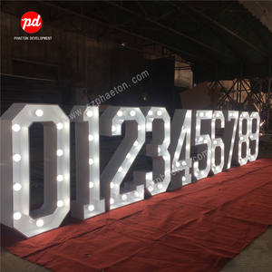 <span class=keywords><strong>13th</strong></span> fiesta de cumpleaños suministros 0-9 led gran letrero gigante número para el evento y suministros de la boda cumpleaños decoración - Product Image 4