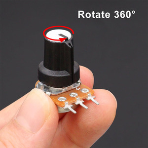 Wh148 b1k đơn tuyến tính Loại <span class=keywords><strong>B</strong></span> chiết Kit 200pcs Nut Washer-5K 10K 20K 50K 100k 1M ohm rotarty chiết rheostats - Product Image 6