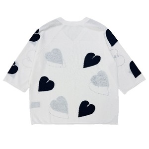 Design francese senso ZV classico Cardigan da <span class=keywords><strong>donna</strong></span> a forma di cuore in <span class=keywords><strong>lino</strong></span> lavorato a <span class=keywords><strong>maglia</strong></span> comodo e traspirante maglione lungo tutto Match - Product Image 1