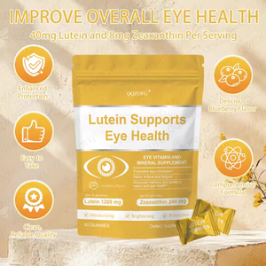 Fabrika Çıkışı OEM/ODM <span class=keywords><strong>Lutein</strong></span> Jelibonları Göz Vitamini ve Mineral Takviyesi, <span class=keywords><strong>Lutein</strong></span> ve Zeaksantin İçeren Jelibon Vitaminleri ile Göz Sağlığı İçin - Product Image 1