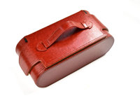 Vitrine de rangement en cuir haut de gamme Nouveau produit Boîtes rigides avec emballage cadeau Boîte de valise élégante