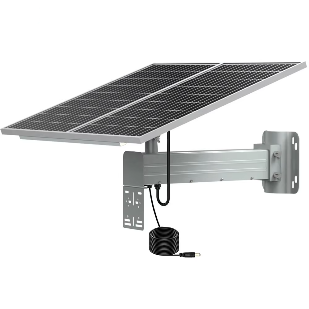 60 W60AH солнечная панель энергетическая система для камеры видеонаблюдения Система безопасности DC 12 В/5 В выход с металлическим кронштейном ЖК-индикатор