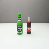 Clé USB créative en forme de bouteille, personnalisable avec logo en relief, cadeau promotionnel d'entreprise
