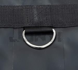 Bâche de bois de camion à plat de 14 <span class=keywords><strong>oz</strong></span> avec chute de 8 pieds Bâche imperméable de 24 'X 27' avec 3 rangées d'anneaux en "D" pour remorques pour protéger la cargaison - Product Image 4