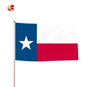 Bandera de Texas impresa de primera calidad con ojales de latón Bandera de impresión resistente a los rayos UV impermeable del estado de Texas