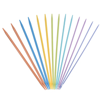 Aiguilles à tricoter, 35 cm de long, en plastique ABS, droites, à Double pointe, pour chandail