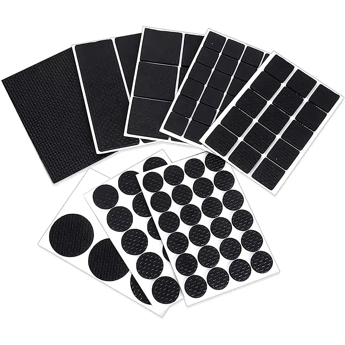 Coussinets en caoutchouc de silicone EVA auto-adhésifs noirs résistants à la chaleur et à la friction Joint de coussinets adhésifs carrés ronds et plats