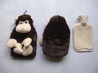 Housse de bouteille d'eau chaude en peluche en polyester imprimé léopard sur mesure Yangzhou New Sunrise, jouet en peluche